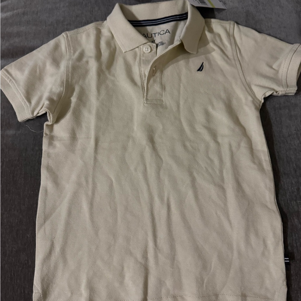 Nautica Kids Polo Shirt in Cream